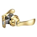 Yale Real Living Pivot Collection Navis Lever Push Pull Passage Lock US3 (605) Bright Brass Finish YR11NV605